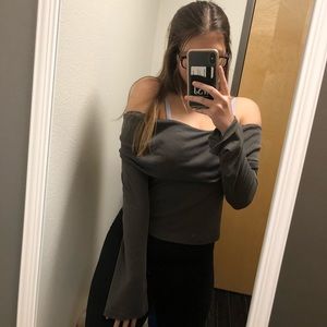 Off the shoulder long sleeve
